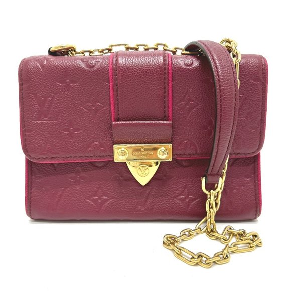 LOUIS VUITTON Red Monogram Leather Shoulder Bag - Picture 1 of 16